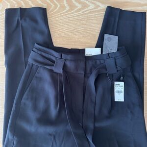 Express Black Tapered High Waist Trousers